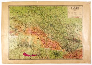 [SILESIA]. Silesia. Physical-administrative map. 1945.