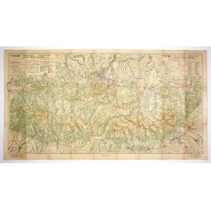 [TATRY]. Tatry. Mapa turystyczna. 1948.