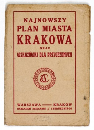 [KRAKOW]. New plan of the city of Cracow. 1919.