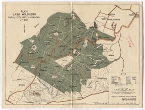 [KRAKOW]. Plan of the Wolski Forest. 1934.