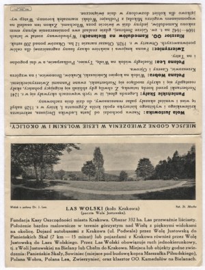 [KRAKOW]. Plan of the Wolski Forest. 1934.