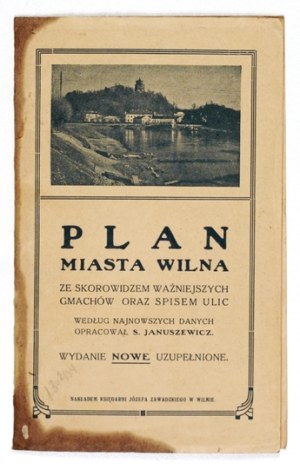 [VILNA]. Plan of the city of Vilnius. 1933.