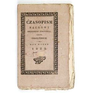 CZASOPISM Naukowy Ossolineum. R. 2, zesz. 4. 1829.
