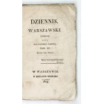 DZIENNIK Warszawski. T. 15, nr 46: III 1829. Zaw. m.in. T. Sierociński O nowem wydaniu poezij A. Mickiewicza.