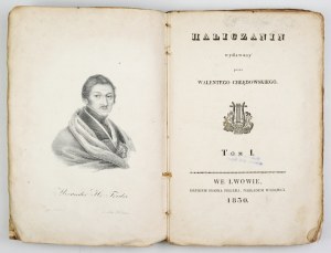 HALICIAN. 1830. with a first edition of a work by A. Fredro's 