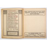 KALENDARZ krakowski Józefa Czecha na rok 1916. [R.] 85. Kraków. Tow. Miłośników Historii i Zabytków Krakowa. 8, s. [24],...