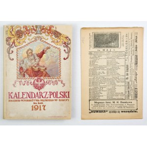 KALENDARZ polski. Rocznik wychodźtwa polskiego w Rosji na rok 1917. Pod red. Antoniego Sadzewicza....