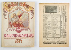 Polish CALENDAR. Yearbook of the Polish upbringing in Russia for the year 1917. edited by Antoni Sadzewicz....