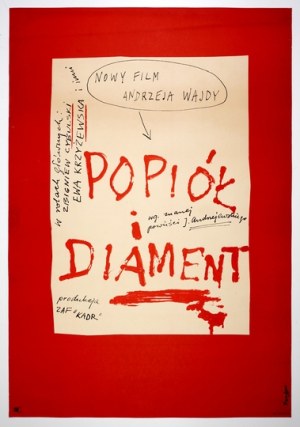 FANGOR Wojciech - Ashes and diamonds. [1958].