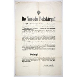 Odezwa dowództwa armii austrowęgierskiej do Polaków z 9 VIII 1914.