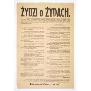 ŻYDZI o Żydach. Niezmiernych wysiłków dokonują żydzi, aby zapewnić sobie, zdobyte przez rewolucję panowanie nad niemieck...