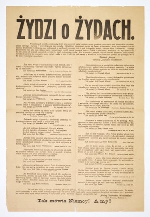 JEWS on Jews. Immeasurable efforts are being made by the Jews to secure for themselves, the dominion gained by the revolution over the German...
