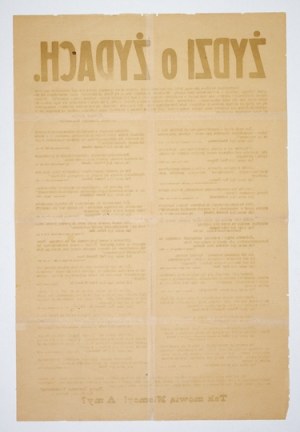 JEWS on Jews. Immeasurable efforts are being made by the Jews to secure for themselves, the dominion gained by the revolution over the German...