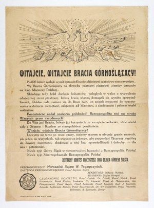 WELCOME, welcome brothers Upper Silesians! After 600 years of separation, the verdict of historical justice partially settled.....