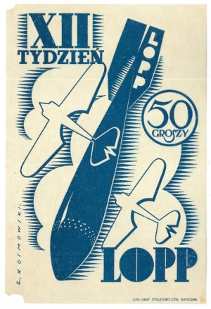 XII WEEK LOPP. 50 groszy. Warsaw [1935]. Zakł. Graf. Straszewiczów.