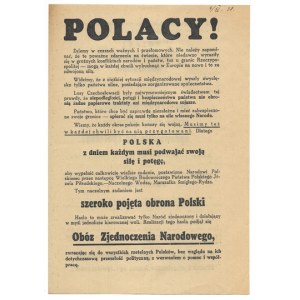 Ulotka OZN przed wyborami samorządowymi 18 XII 1938