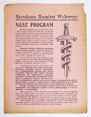OUR program. The National Party is known throughout Poland for never stewarding promises, but all s...