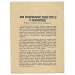 UPOMNIENIE Ojca Świętego. Jego Świątobliwość papież Pius XI o bolszewiźmie. Wyjątki z encykliki Divini redemptoris [.....