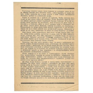 PIERWSZEGO sierpnia ruszyła Armia Krajowa na wezwanie rządu do boju. Miesiąc bezmała trwa nierówna walka [...]...