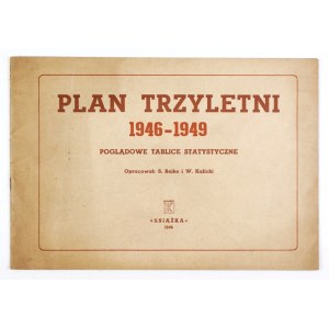 BOJKO S[zymon], KALICKI W[itold] - Plan Trzyletni 1946-1949. Poglądowe tablice statystyczne. Oprac. ......