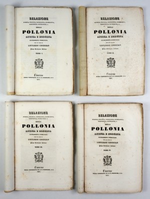 CHODŹKO L. - Relazione storica, politica [...]. 1831. Piece complete. A picture of Polish history translated into Italian....