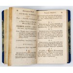 DZIENNIKI Praw. Od Nru 1 do Nru 12. Warszawa 1810. Druk. Xięży Piiarów. 16d, s. [3], XLVII, 326, [9]. opr. późn....