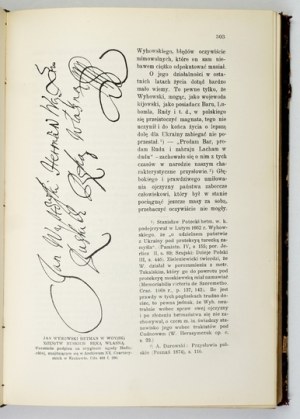 LIPIŃSKI Wacław - From the history of Ukraine. A memorial book in honor of Vladimir Antonovich, Paulin Swiecicki and Tadeusz...