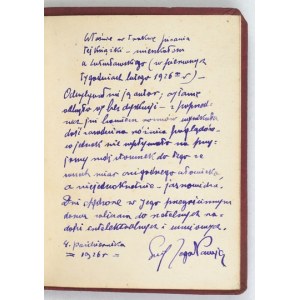 LUTOSŁAWSKI W. - Tajemnica dobrobytu. 1926. Z odręczną notatką E. Zegadłowicza.