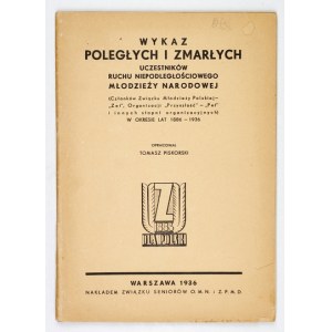 PISKORSKI Tomasz - Wykaz poległych i zmarłych uczestników ruchu niepodległościowego młodzieży narodowej (członków Związk...