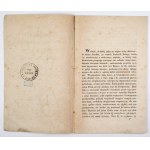 [POTOCKI Tomasz] - Stosunek polityczno-religijny Rusi do Polski i katolicyzmu z jednéj do Rossyi i prawosławia z drugiej...