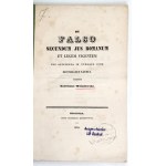 WIŚNIEWSKI Narcissus - De falso secundum jus Romanum et legem vigentem pro obtinenda in utroque jure. Cracoviae 1839....