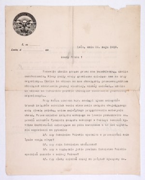 [INVITATION]. The Union of Polish Gymnastic Falcon Societies invites the deliberations before the convention of delegates of the three Associations of...