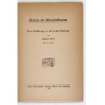 POHLE Richard - Sibirien als Wirtschaftsraum. Eine Einleitung in das Leben Sibiriens. Mit einer Karte....