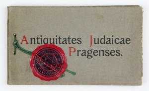 ANTIQUITATES judaicae Pragenses. Prague [191-?]. M. Schilz. 16 podł., p. [25]. Orig. fawn....