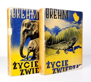 BREHM A. - Animal Life. Vol. 1-2. 1935-1936. preserved wrappers!