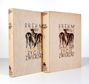 BREHM A. - Animal Life. Vol. 1-2. 1935-1936. preserved wrappers!