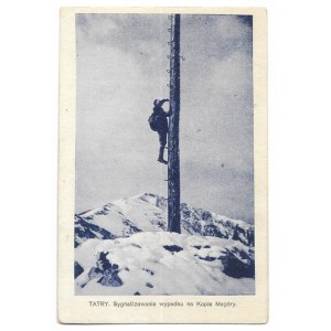 TATRY. Sygnalizowanie wypadku na Kopie Magóry.