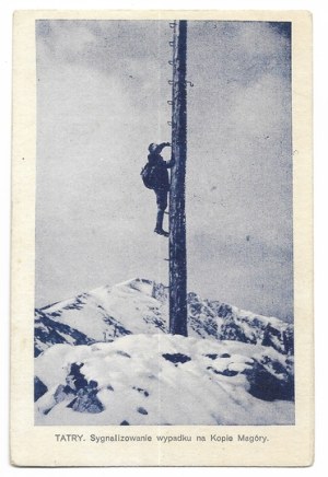 TATRY. Signaling an accident on Kopa Magóry.