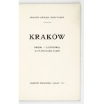 KLEIN Franciszek - Kraków. Napisał i ilustrował ... Kraków 1910. Nakł. Krajowy Związek Turystyczny, Druk. Czasu. 8,...