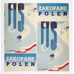 FIS. Zakopane-Polen. 11-19 Februar 1939 - folder reklamowy w jęz. niemieckim