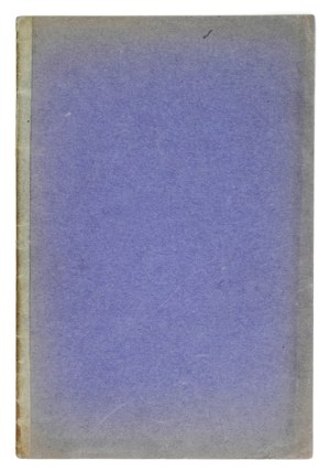 UŁASZYN Henryk - To Babia Góra. [Cracow] 1901. 8, p. 20. broch. wt. Reproduced from 