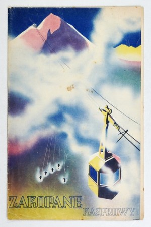 ZAKOPANE, Kasprowy. Cracow [1935]. League for the Promotion of Tourism. Folder form. 45.7x58.2 cm, folded 22.9x14,...