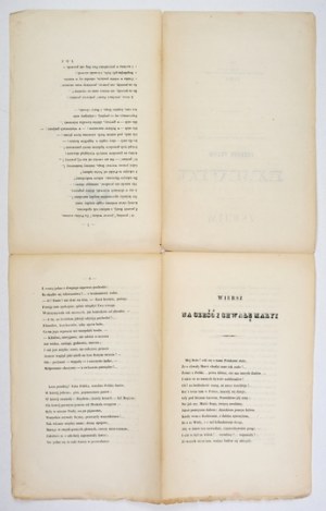 [JEDLIŃSKI Juliusz] - A poem in honor and praise of Mary the Mother of God on the feast of her birth on September 8, 1847 Pa...