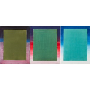 Stefan Gierowski (1925 Częstochowa - 2022 Warsaw), Composition - triptych, 1989