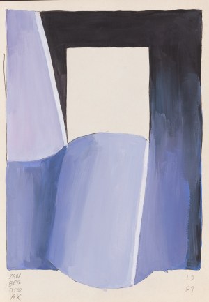 Jan Berdyszak (1934 Zawory - 2014 Poznań), Abstrakcja, 1969