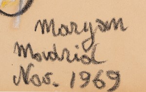 Pinchas Burstein \ Maryan (1927 Nowy Sącz - 1977 Nowy Jork), Bez tytułu, 1969