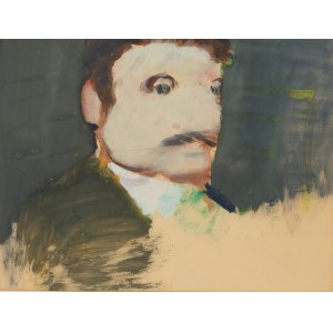 Artur Nacht-Samborski (1898 Kraków - 1974 Warszawa), Portret mężczyzny z wąsami, ok. 1970