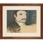 Artur Nacht-Samborski (1898 Kraków - 1974 Warszawa), Portret mężczyzny z wąsami, ok. 1970