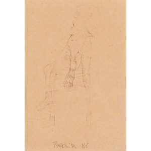 Zdzisław Beksiński (1929 Sanok - 2005 Varšava), Bez názvu (Postava), 1988