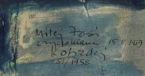 Aleksander Kobzdej (1920 Olesko - 1972 Warszawa), Kompozycja, 1958